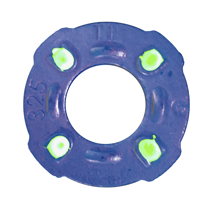 ViewTite® Self-Indicator with elastomer glowing under UV light